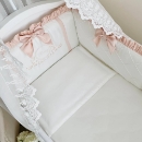 Lenjerie Patut Bebe Copii 6 piese Baby King ivory (1)